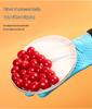 Hitzebeständige Anti-Verbrühungs-Ofenhandschuhe - Baumwollgepolstert, Silikon, Verlängertes Fünf-Finger-Design für den Küchengebrauch