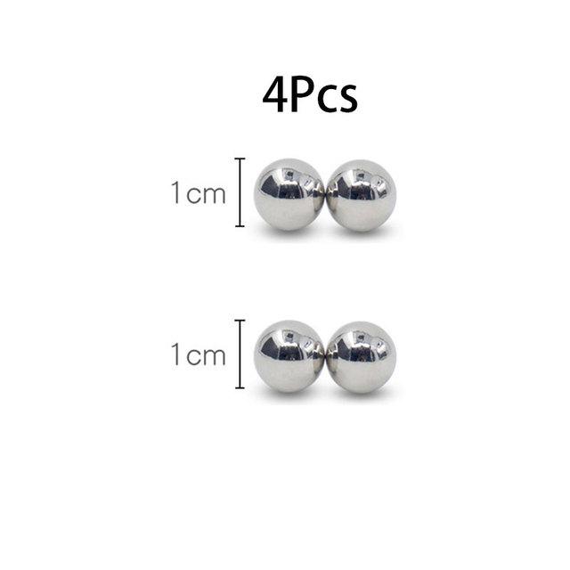 New 10mm Nipple Clamps Powerful Magnetic Orbs Clitoris Stimulate BDSM Bondage Set Adult Erotic Accessories Sex Toys For Woman Couple