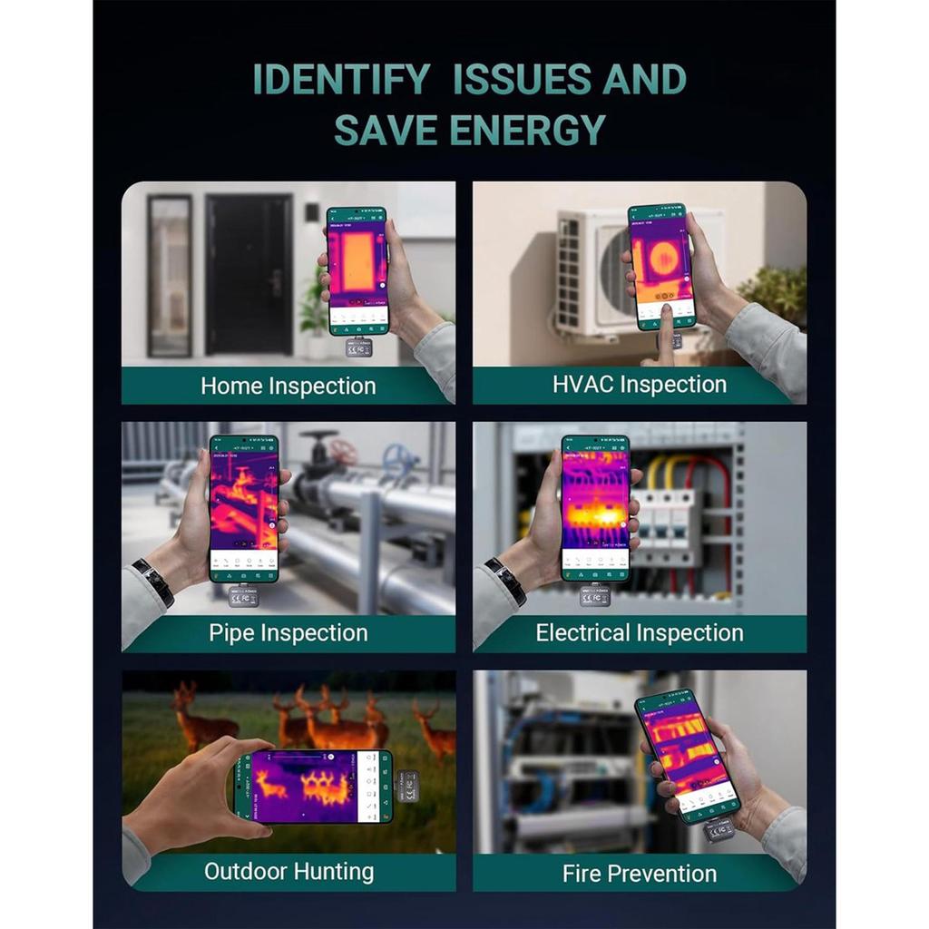 Vantrue TS1 Thermal Imaging Camera for Android, Infrared Camera Thermal Cameras with 512 X 384 Super Resolution Infrared Camera with USB-C