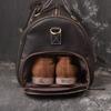 The First Layer Of Cowhide Men'S Hand-Held Travel Bag, Crazy Horse Leather Women'S Shoulder Oblique Span Bag, Large-Capacity Duffel Bag.