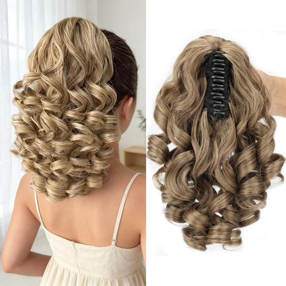 Claw Clip Hair Ponytail Extension Natural Claw Clip Ponytail Extension  Thin Hair Volume