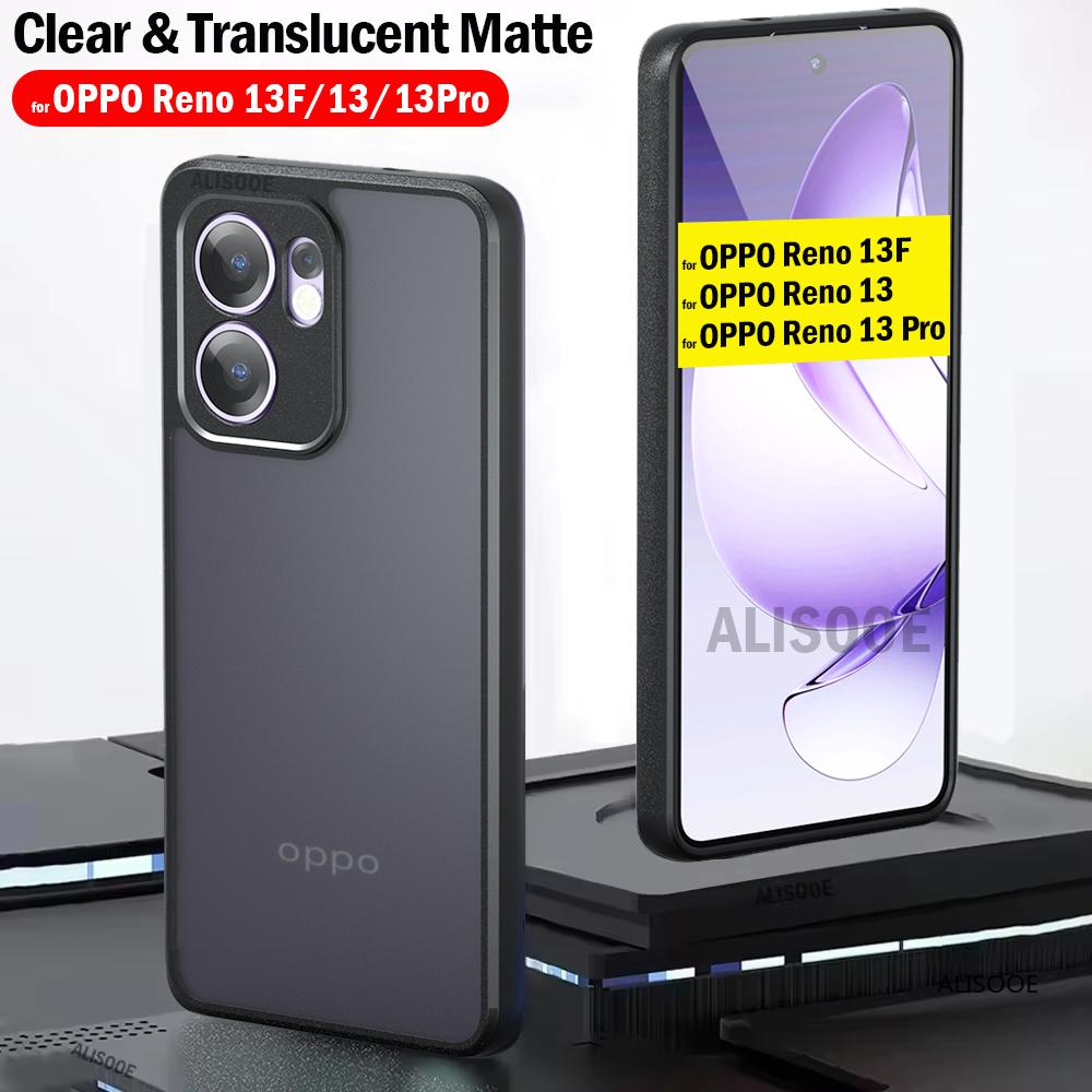 Cover for OPPO Reno 13F 13 Pro Case Ultra Thin Matte Translucent & Clear Full Protection Funda for OPPO Reno 13 Pro Capa