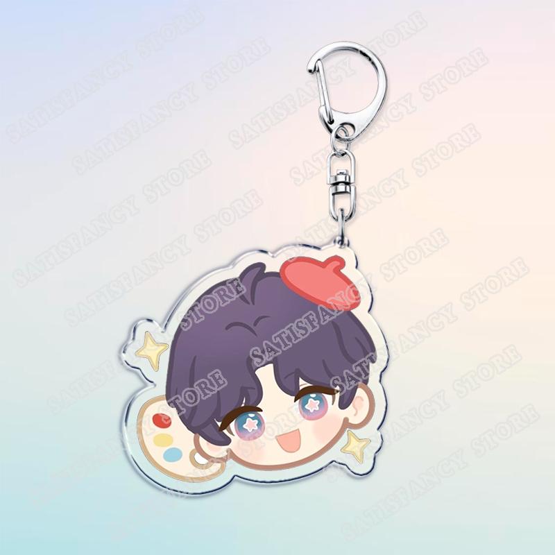 Game Love and Deepspace Keychain Accessories Bag Cute Chibi Sylus Zayne Rafayel Xavier Otome Keyrings Jewelry Fans Freinds Gifts
