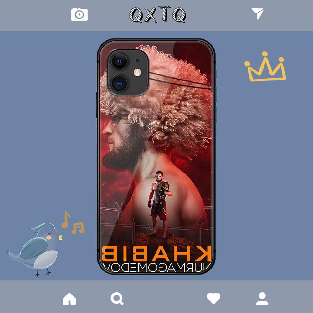 Etui Eagle Khabib Nurmagomedov na iPhone Samsung Galaxy Redmi Note S 17 16 15 14 13 20 24 25 54 Pro Max Ultra Fe Pokrowiec ze Szkła Hartowanego