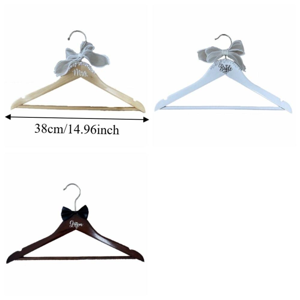 Adorned with Pearls Wooden Hanger Space-Saving Wedding Dress Hanger  Bridal Shower