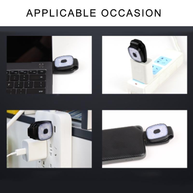 USB Rechargeable Night Running Chest Lights Flashlight Light Weight Safety Jogging Lights LED Clip on Lights Small Headl