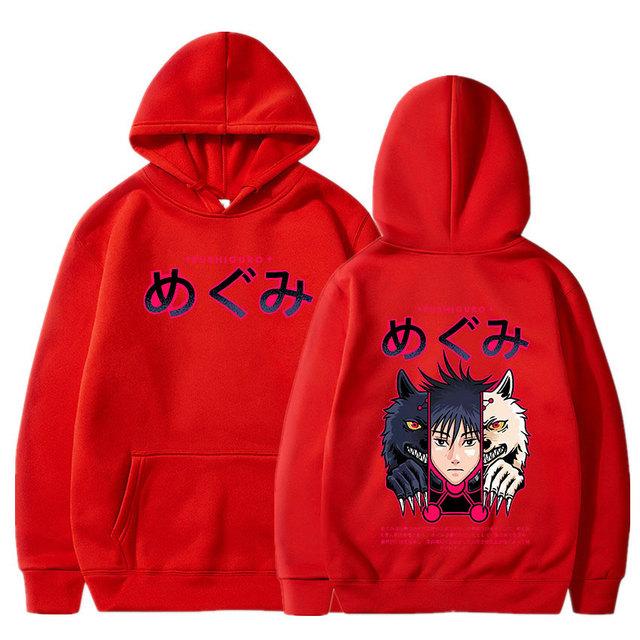 Anime Jujutsu Kaisen Hoodies RyoUnisex Sukuna Gojo Satoru Hoodies Unisex Casual Vintage Oversized Long Sleeves Hooded Sweatshirts Unisex Streetwear
