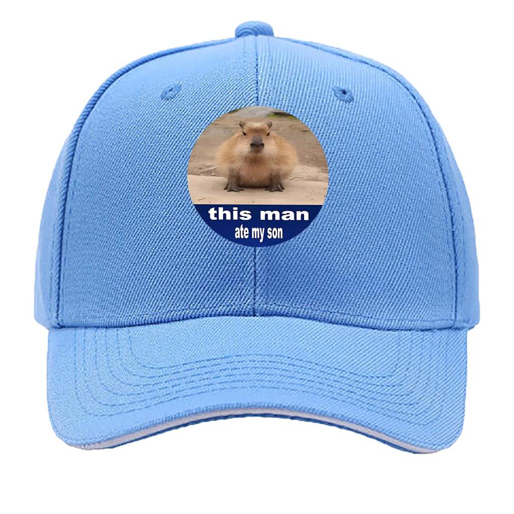 Capybara This Unisex Sandwich Baseball Cap For Womens Unisex FeUnisex Beach Dad Hat Hip Hop Snapback Cap