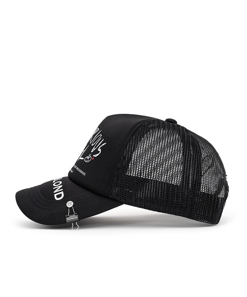 BLACKBLOND Bibbidi Rescul Trucker Mesh Cap Dark Version (Black)