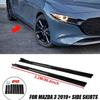BDO1 Pasuje do akcesoriów Mazda 3 Mazda3 Hatchback Sedan 2014-2019 Błyszczący Czarny Listwa Progu Bocznego Samochodu Wargi Spoilera