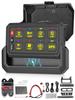 Chelhead Switch 328FT Remote Up To 4 Simultaneous IP65 for Relay Control System 8-Gang Panel, Wireless, Plastic, Control, Connections, 12-24V,