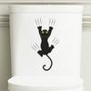 Self-Adhesive 3D Toilet Lid Stickers Funny Cat WC Sticker Cute Toilet Seat Decals