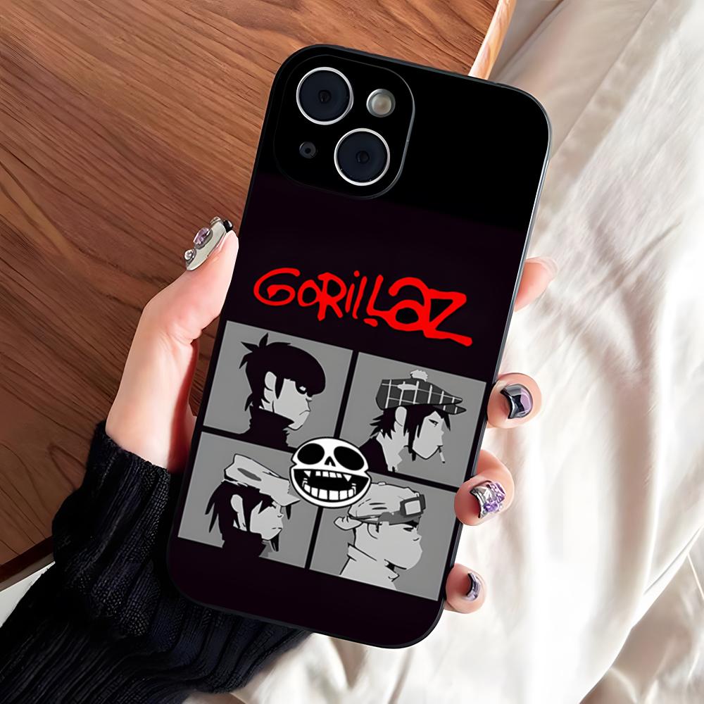 

Virtual Rock Band Gorillaz Phone Case For IPhone 17 Pro Max 16 15 14 Pro Max 13 11 X Xs Xr 8 7Plus Silicone Cover iPhone 13