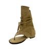 Boots Summer Women's Boots Low Heel Open Toe Short Sandals Cool Boots Women's 2025 New French Pinch Suede Short Boots Women