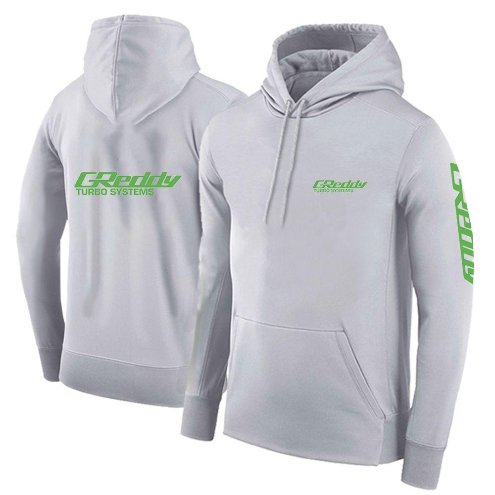 2025 Frühling Herbst Herren GReddy Turbo Systems Logo Print Einfarbig Pullover Hoodies High Street Trendy Kordelzug Kapuzenmantel