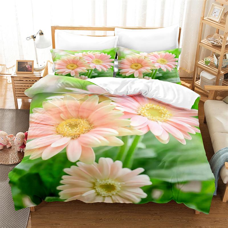 Daisy Butterfly Bedding Set Lovely Kid's Duvet Cover Boys, Quilt Cover Girls Room Gorgeous Bedding King/Queen Duvet Cover Set