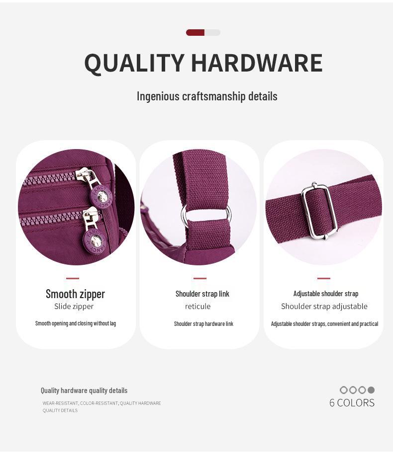 Multi-layer Women's Oxford Cloth Shoulder & Messenger Bag - Lightweight, Large Capacity Backpack & Canvas Mother Bag with Wallet