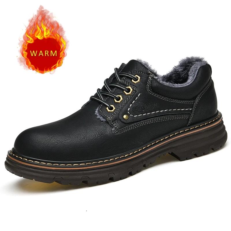 Mode Heißverkauf Herren Oxford Schuhe Herbst Winter Handgefertigte Sohlen mit Plüsch Baumwolle Schuhe Herren Business Freizeitschuhe Kostenlose Lieferung