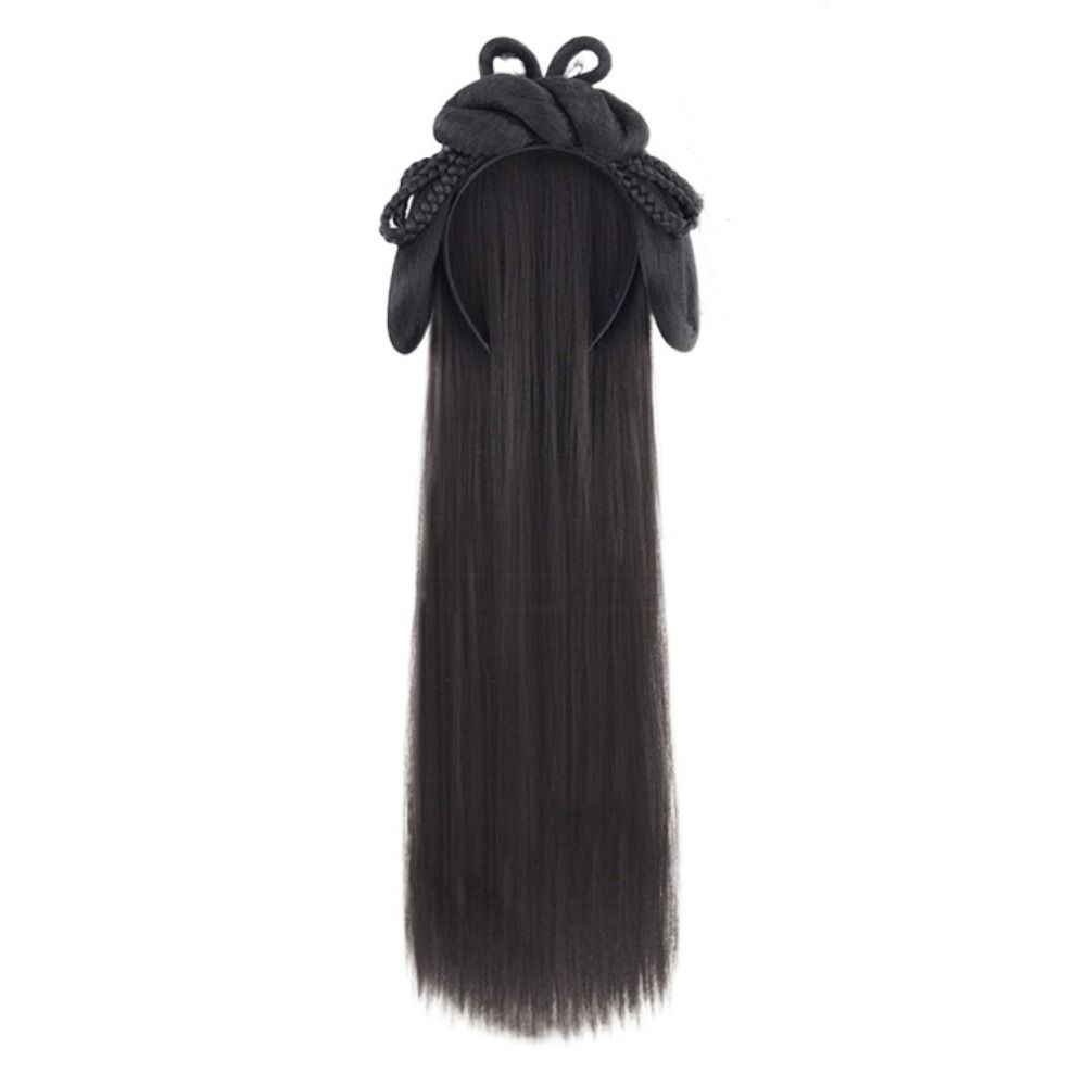Μακριά Περούκα Hanfu Τσιμπιδάκι Κεφαλής Vintage Αξεσουάρ Κεφαλής Hanfu Cosplay Τούφες Μαλλιών Αρχαία Κινέζικη Περούκα Γυναίκες