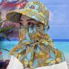 Sun Protection Cap With Full Face Shield For Outdoor Gardening And Work