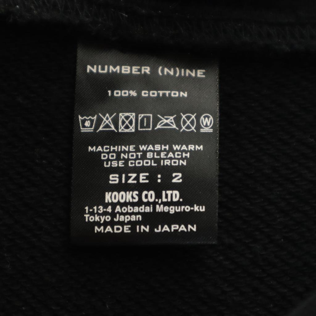 NUMBER(N)INE made in Japan Long sleeve Sweatshirts 2 black Men's Used