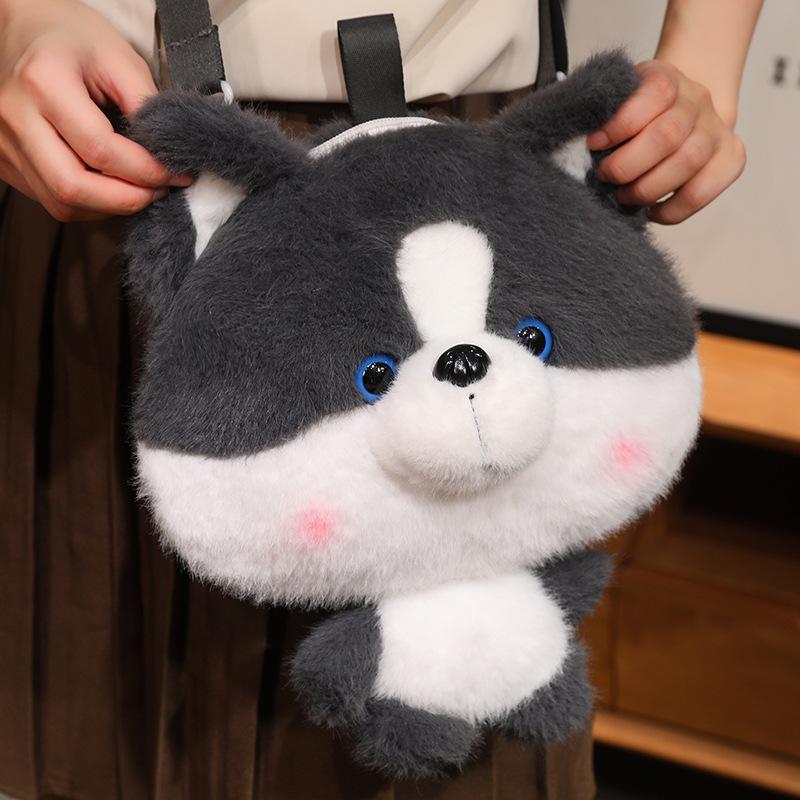 New Cartoon Plush Bag Cute Children's Doll Kindergarten Small Book Backpack Plush Doll Bag Birthday Gift