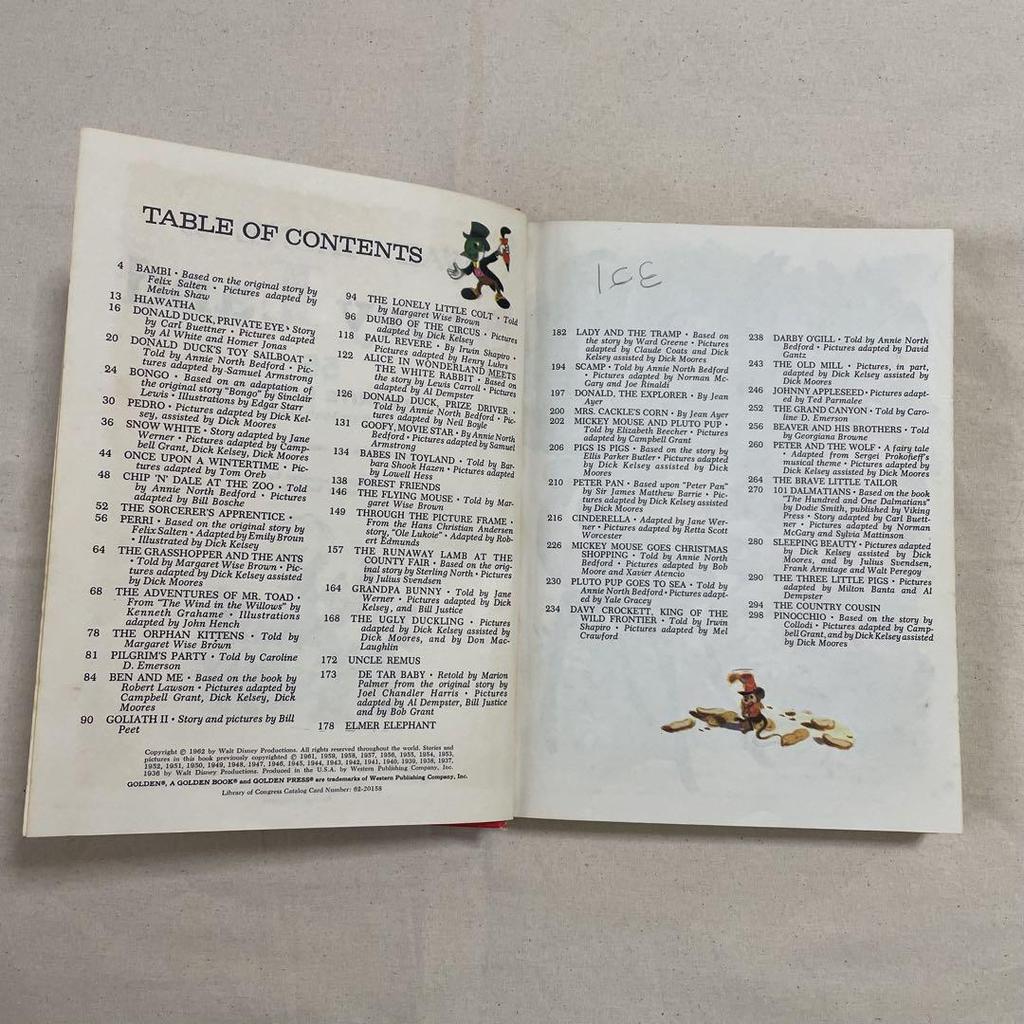 [USED] 1961 WALT DISNEY'S STORY LAND Vintage Book