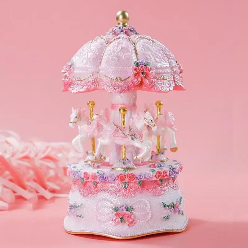 DurableCarousel Music Box Music Box Creative Christmas Birthday Gift Girls Girls Children