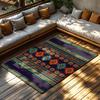 Boho Area Rug Non Slip Washable Indoor Outdoor Carpet Modern Abstract Geometric Pattern Home Decor Living Room Floor Mat 6x9