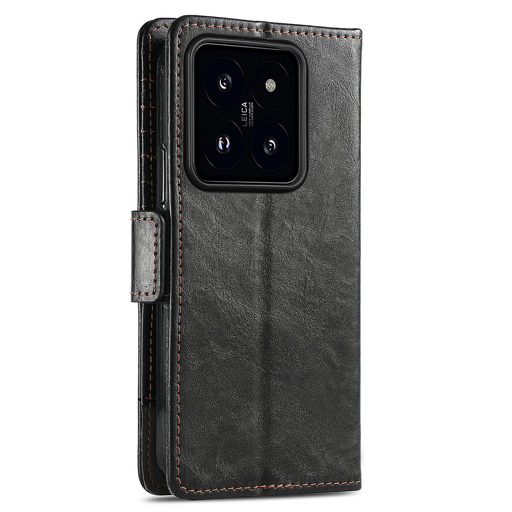 For Xiaomi 14T Phone Cases CASENEO PU Leather Cover Stand with RFID Blocking Wallet