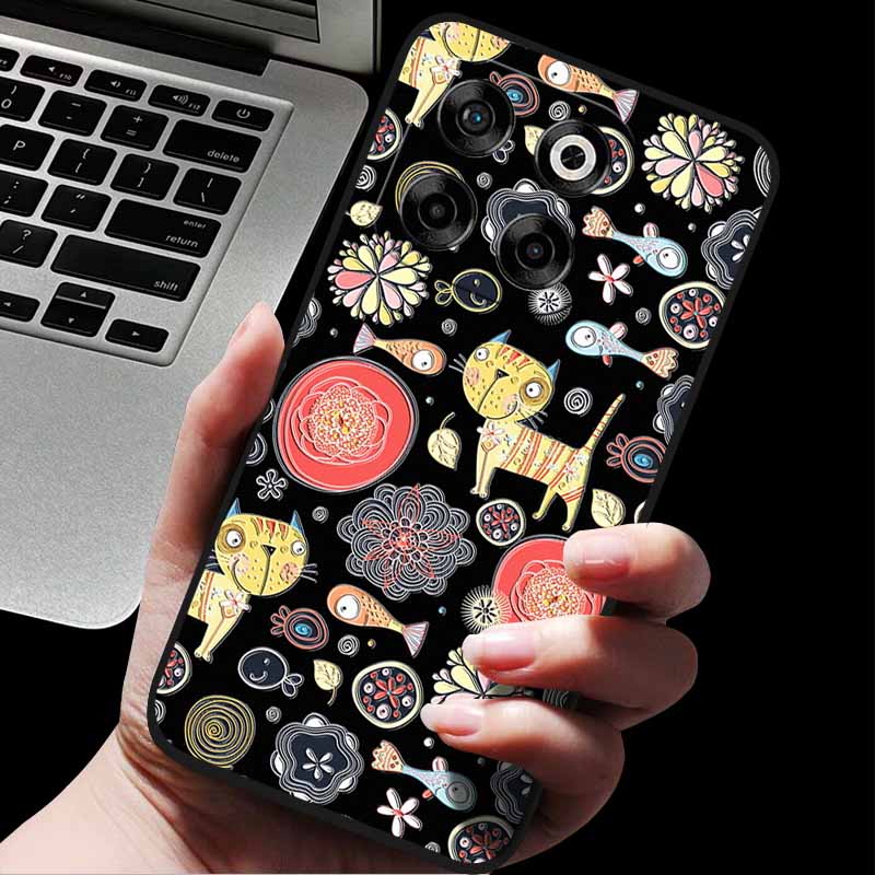 For ZTE Blade V70/Axon 70 3D Relief Flower Emboss Soft Silicone Back Cover For ZTE Nubia V70 Relief Emboss Case ZTE Blade V70 70