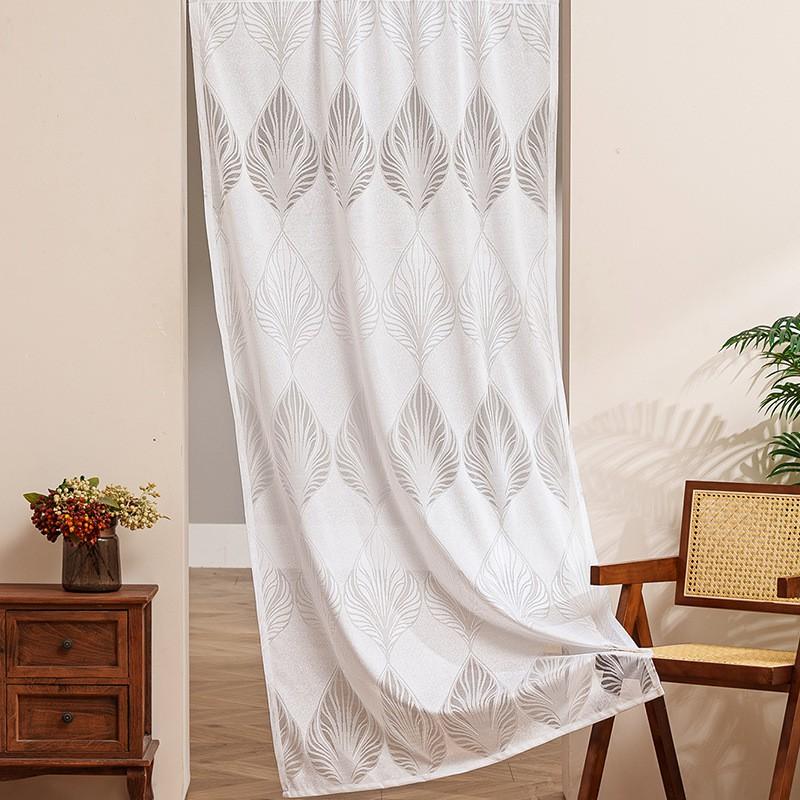French Vintage Lace Door Curtain Bedroom Decor Sheer Privacy Screen No Drill Room Divider