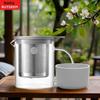Buydeem Portable Glass Tea Infuser Pot