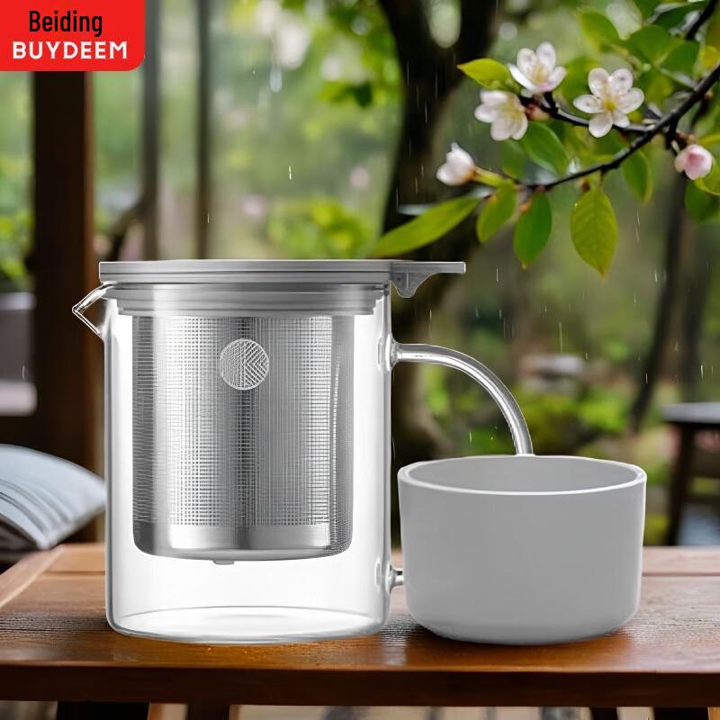 Buydeem Portable Glass Tea Infuser Pot