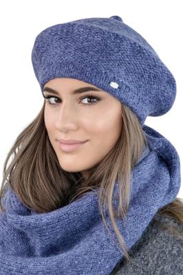 Ofelia - Women' Winter Denim Beret Elegant and Warm Kamea Beret