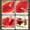 Stainless Steel Watermelon Cutter,Wooden Handle Melons Baller Scoop for Summer Parties,Fruit Carving Tool Kit for Kitchen Gadget