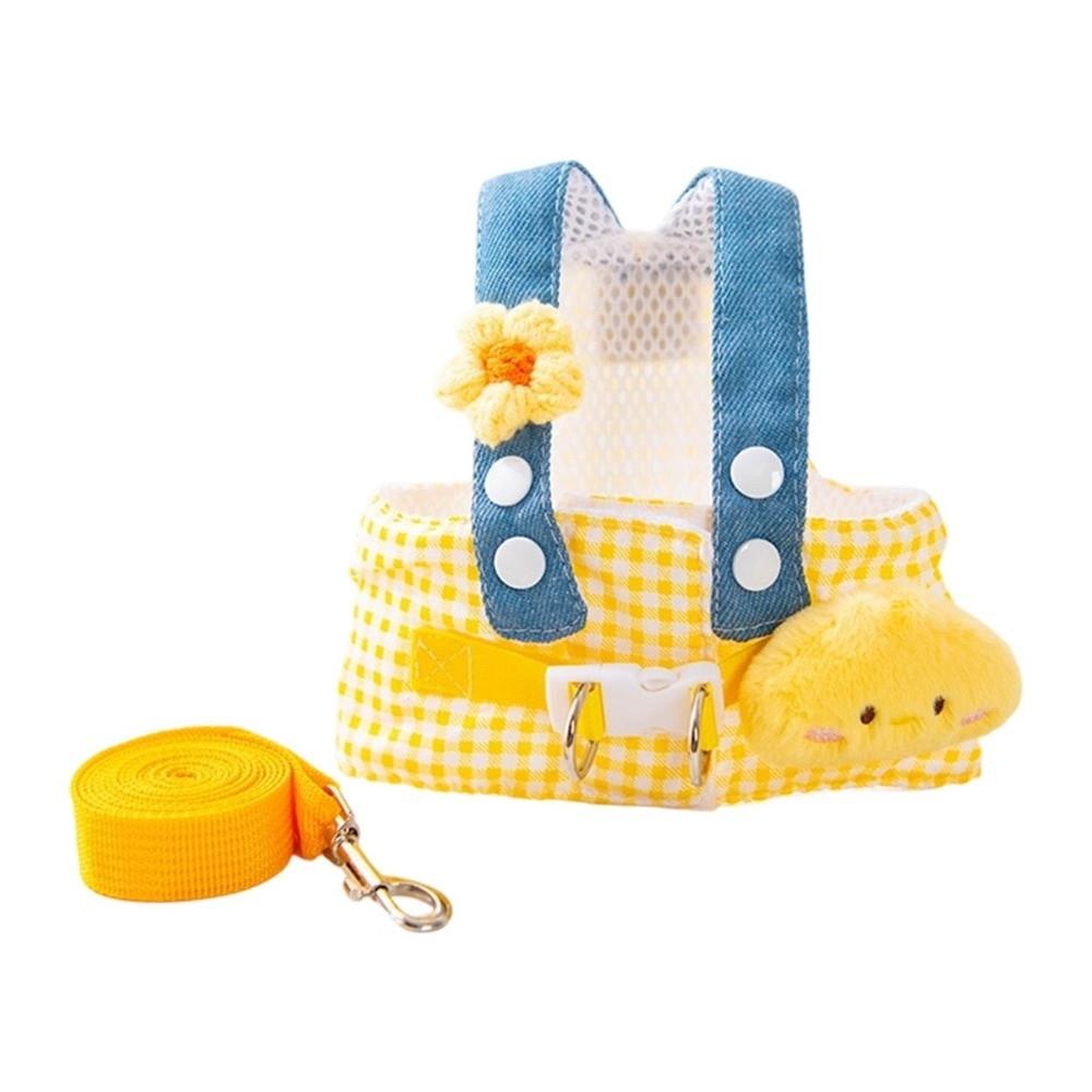 Adjustable Buckle Pet Harness Set Adjustable Pet Walking Set Cute Dog Vest Harness Pet