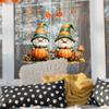 Dwarf Halloween Cartoon Pumpkin Glass Window Static Glue Free Home Sticker Decor