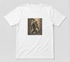 Funny Bigfoot Walking In The Woods Lover White Unisex T-Shirt