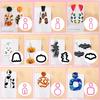 A84E-Halloween For Jewelry, Cookie Cutter 41Pcs Polymer Clay Earring Cutters, Fall Pumpkin DIY Making