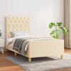 VidaXL Bed Frame with Headboard Cream 80x200 Cm Fabric3125257