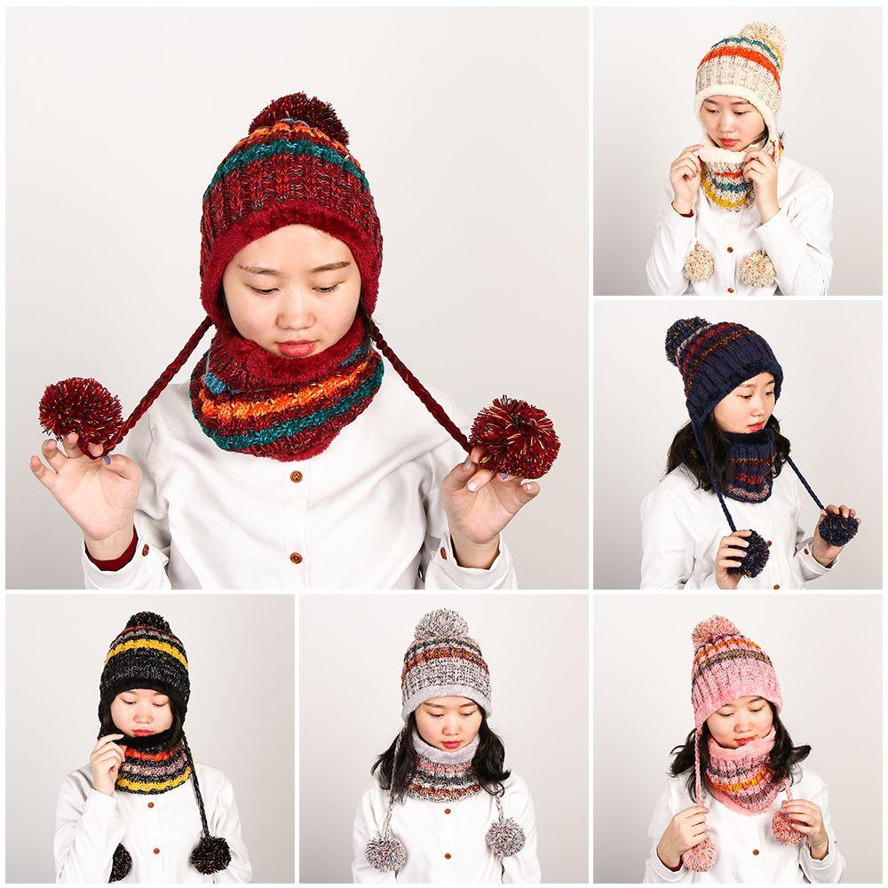 

Лыжи, зима, снежный шарф, комплект, модные бейсболки, женская вязаная шапка, шея, теплее, толстые воротнички