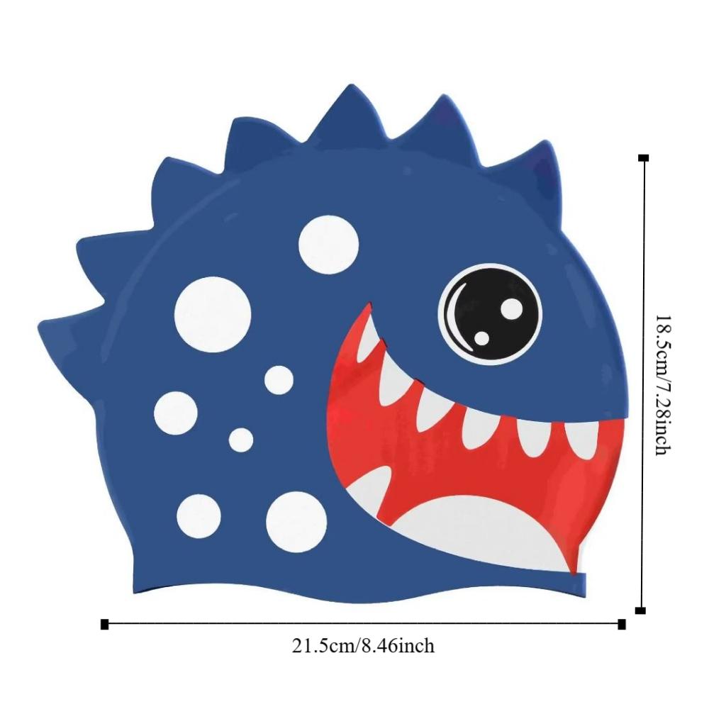 Cartoon Animal Children's Swimming Cap Waterproof Printed Swimming Cap  Boys and Girls