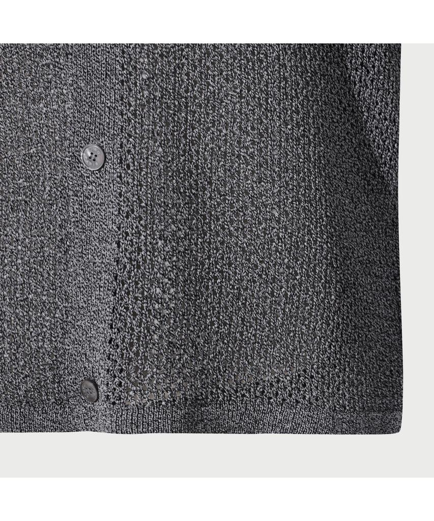 Iro Ember Short Sleeve Collared Cardigan - Black