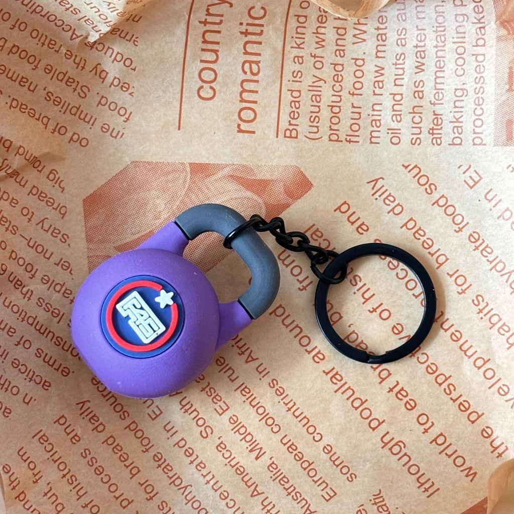 Miu Series Mini Barbell & Dumbbell Plate Keychain Bag Charm