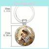 Blessed Virgin Mary Aluminum Round Keychain Gift For Religious Jewelry Collectors