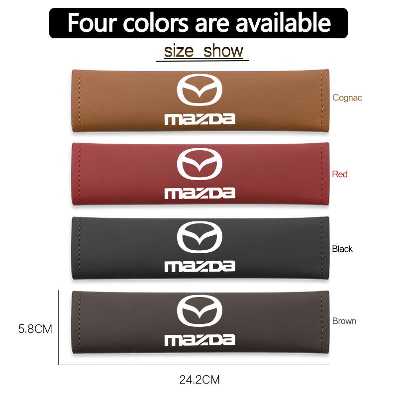 Car Seat Belt Interior Accessories Seat Belt Cover Interior For Mazda 3 6 CX5 2 CX3 CX9 MX5 RX8 Axela Demio Atenza MS GJI