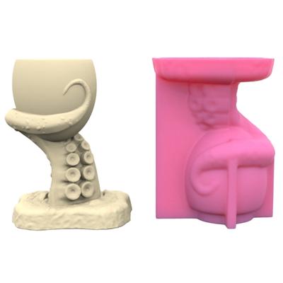 Antenna Gypsum Silicone Mold  Succulents Concrete Flower  Vase Plaster Cement Mold Clay Mold Candle Holder Mold