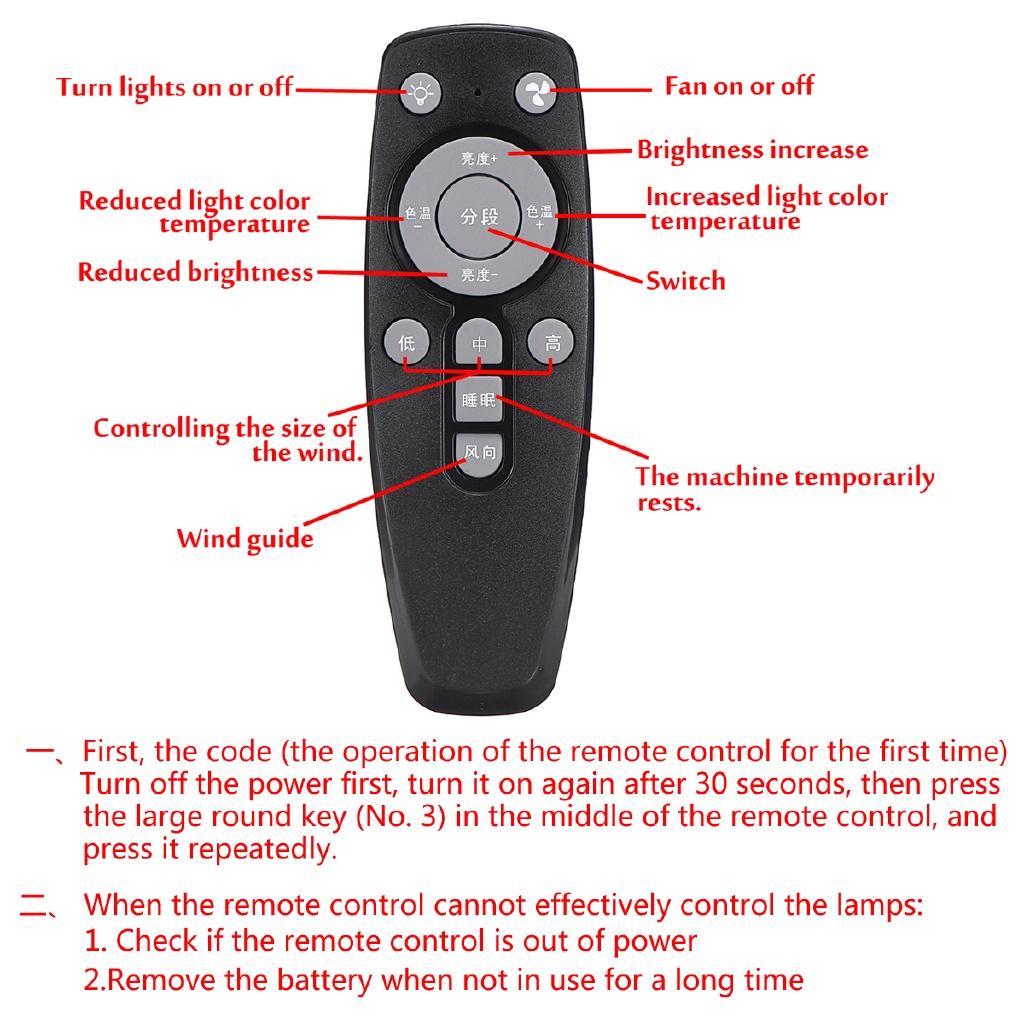 80W Acrylic Light Ceiling Fan Lamp Remote Control Three-color Dimming Ceiling Fan Household Light Decor Light