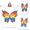 Dazzle ColorfullyButterfly Blanket Soft Warm Flannel Throw Blanket Bedspread for Bed Living room Picnic Travel Home Sofa